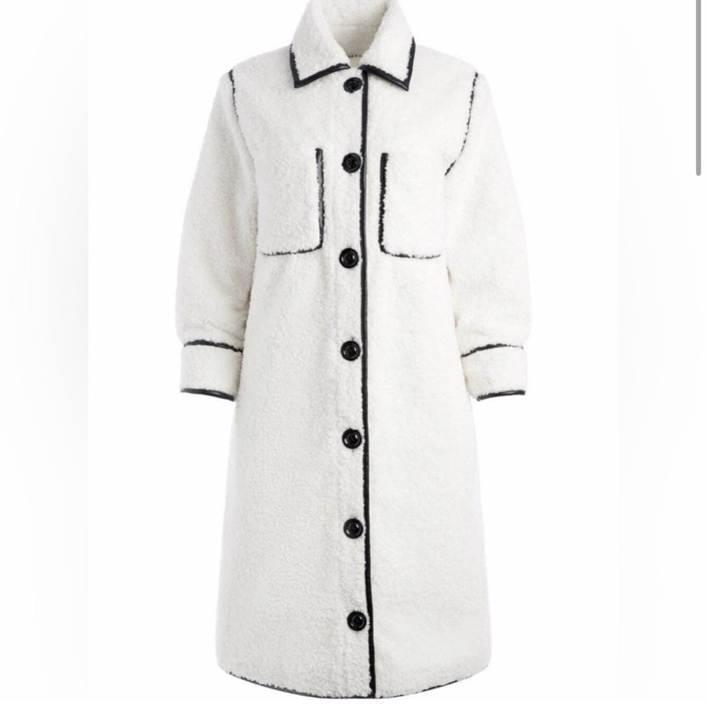 Great condition - Alice and Olivia Faux Fur and vegan leathered coat